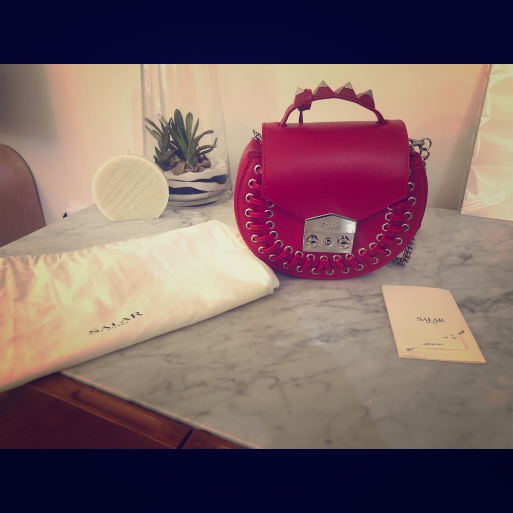 Salar Milano Rivet Detail Shoulder Bag